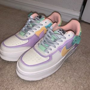 Pastel colorful Air Force 1’s by Nike